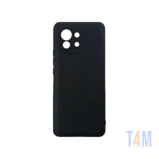 Silicone Case with Camera Shield for Xiaomi Mi 11 Lite Black